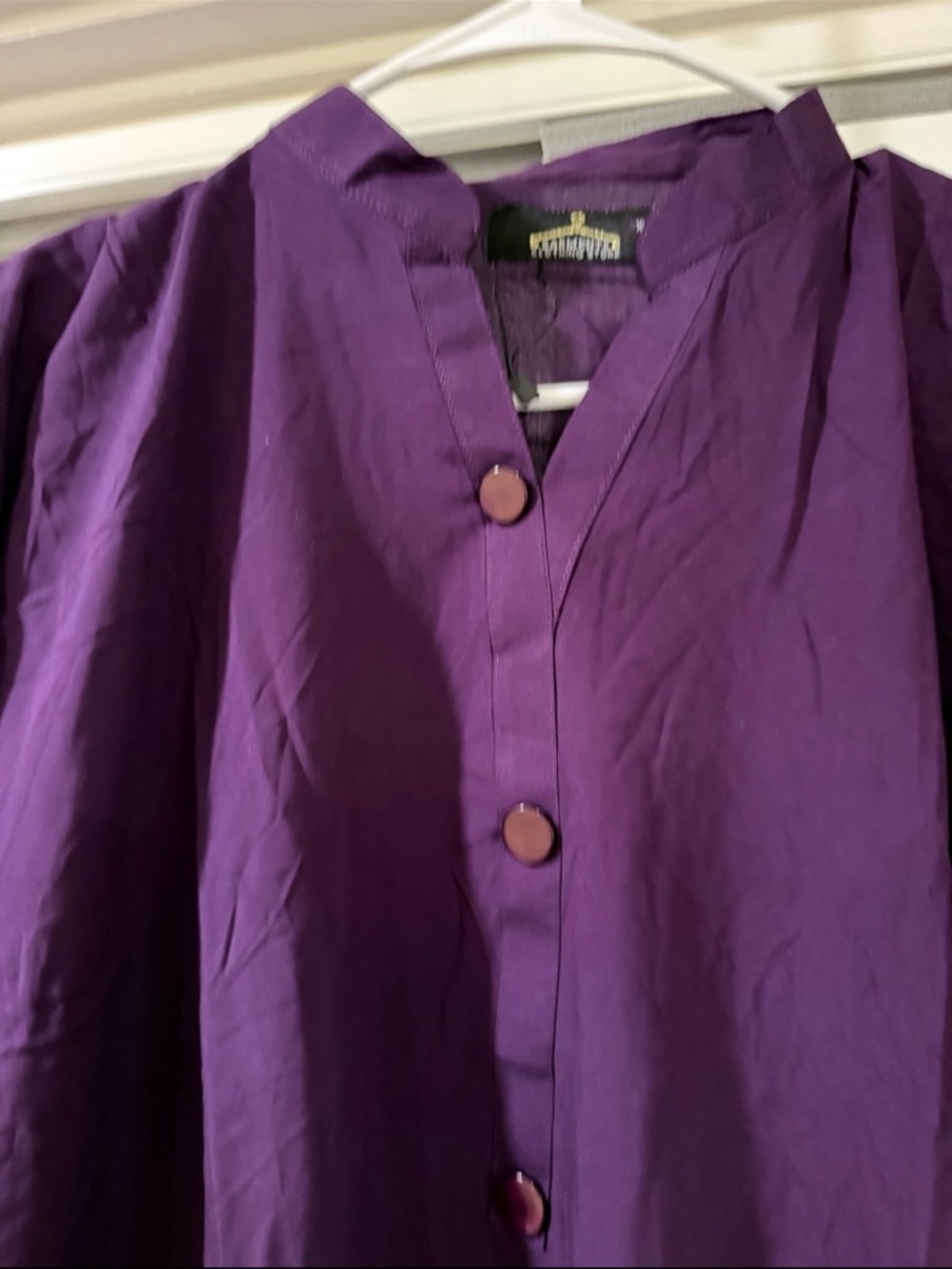 Purple Button-Up Shirt - Picture 8 of 10